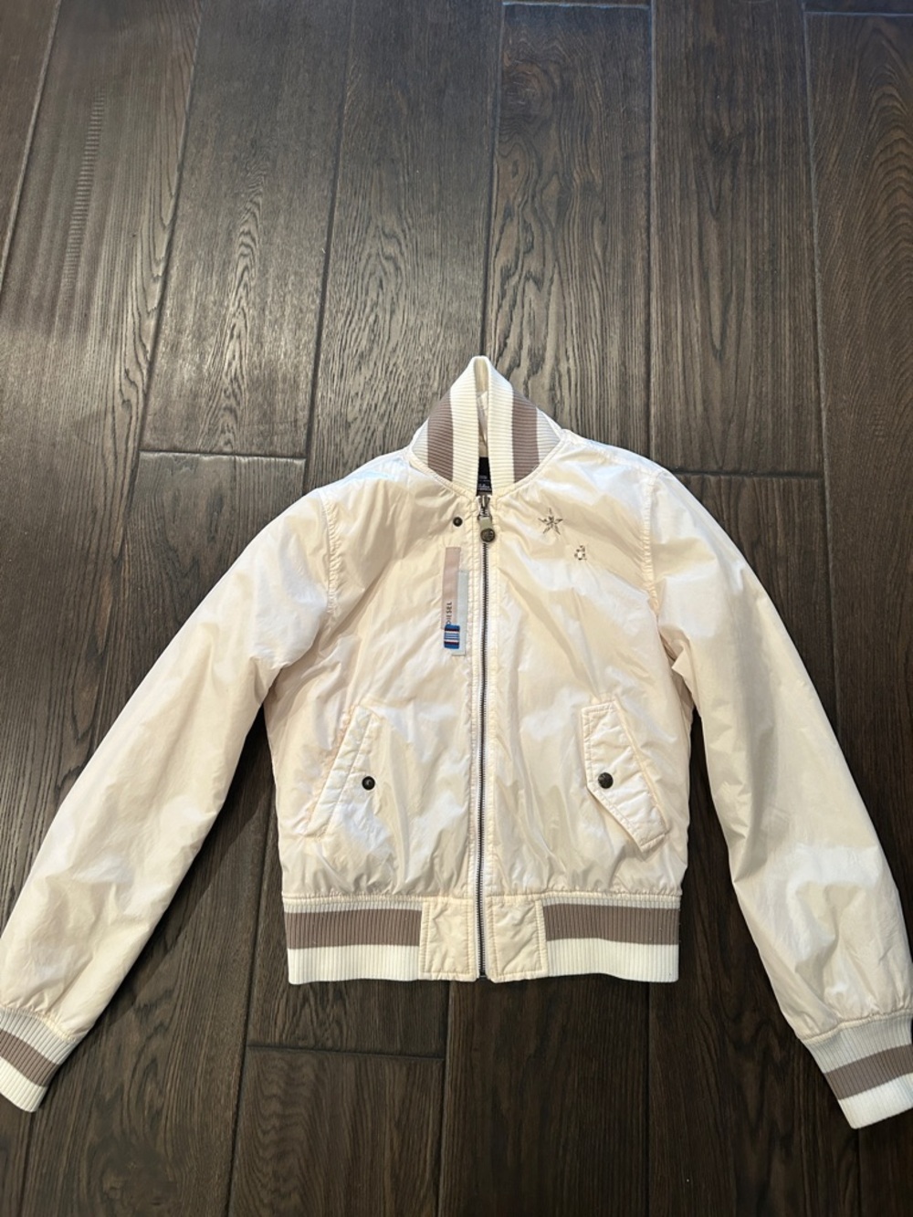 Diesel Cream Bomber Jacket